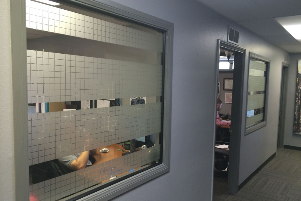 Frosted & Etched Film Sun Tamers Window Tinting